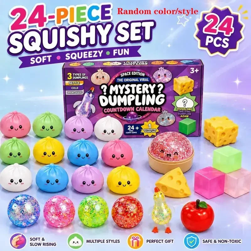 Dumpling Squishy Set (24 Pieces)