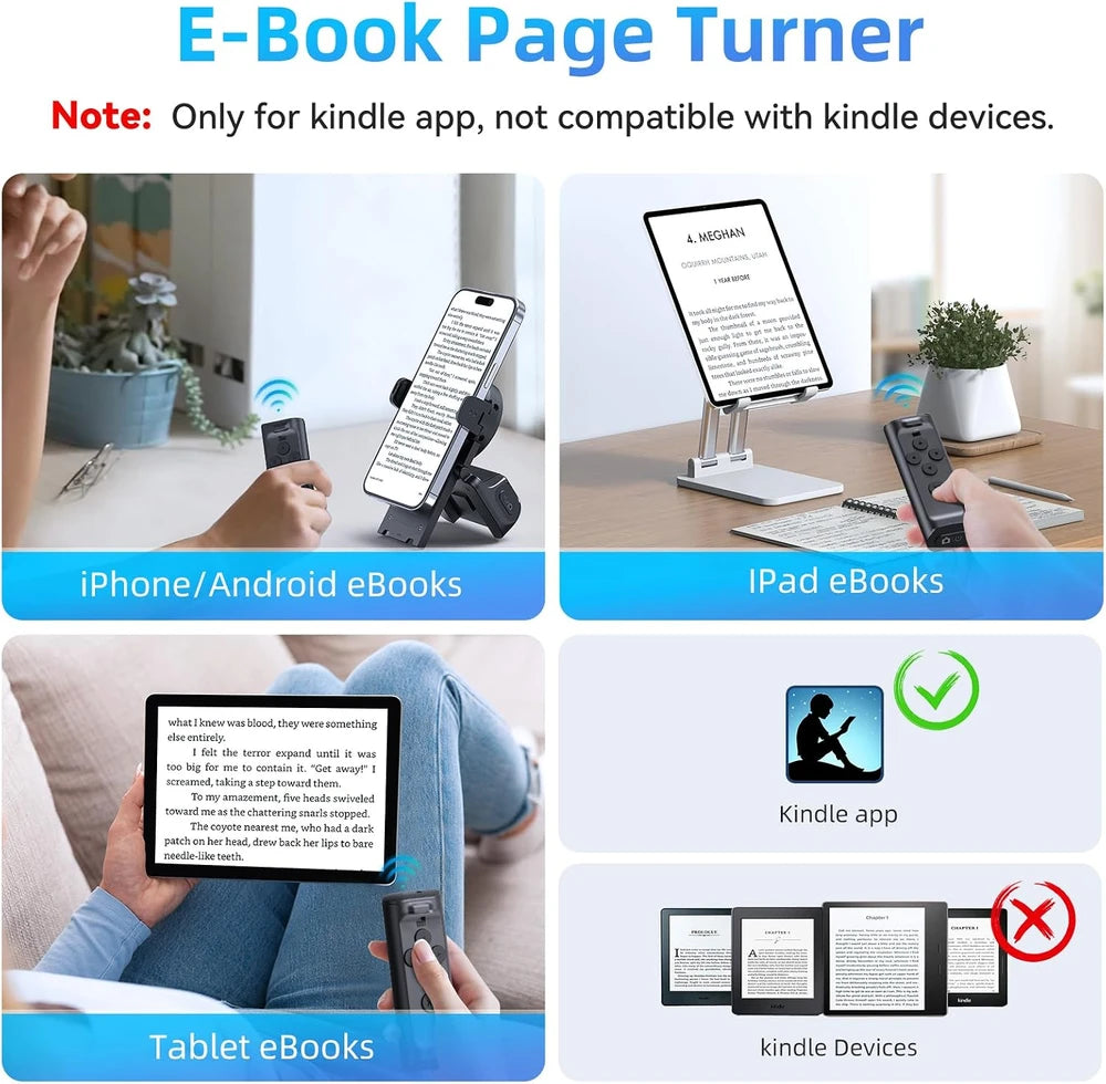Bluetooth Scrolling Ring with Phone Stand