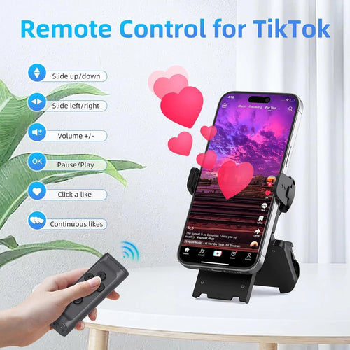 Bluetooth Scrolling Ring with Phone Stand